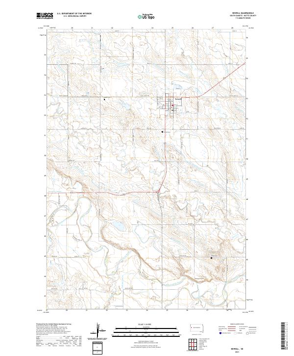 Newell topographic map thumbnail