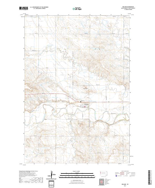 Nisland topographic map thumbnail