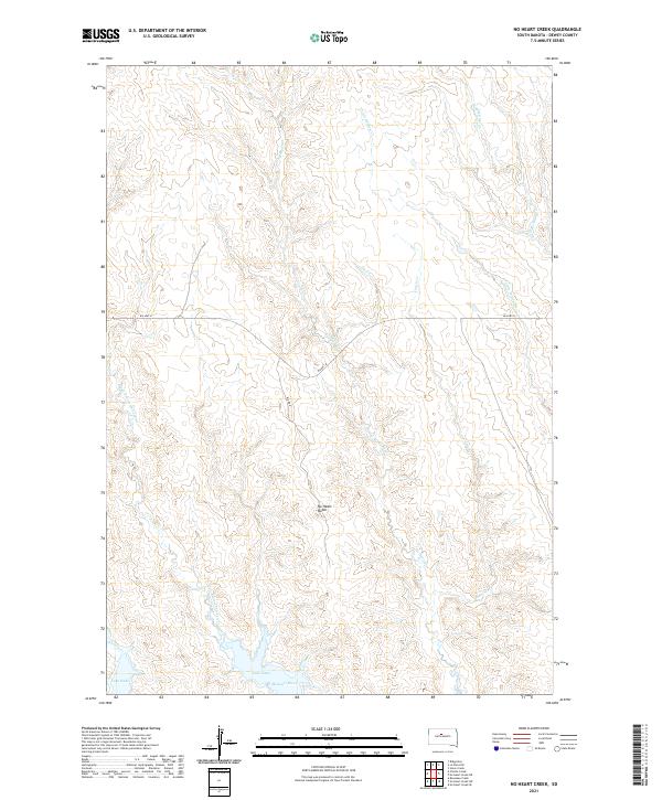 No Heart Creek topographic map thumbnail