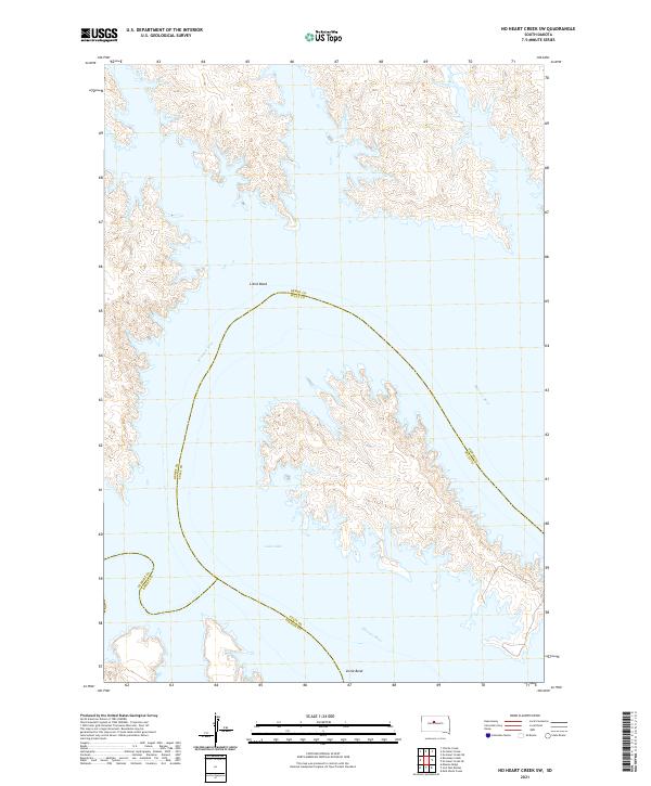 No Heart Creek SW topographic map thumbnail