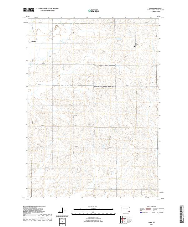 Nora topographic map thumbnail