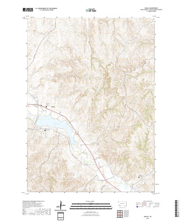 Oglala topographic map thumbnail