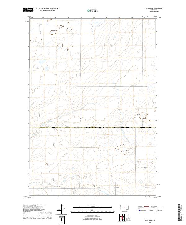 Okobojo SE topographic map thumbnail