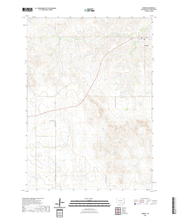 Okreek topographic map thumbnail