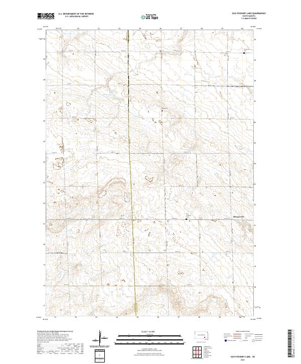 Old Stickney Lake topographic map thumbnail