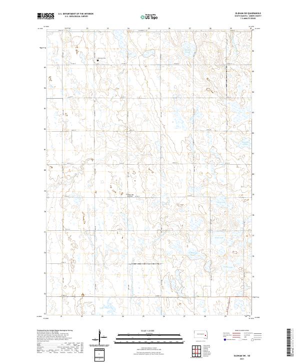 Oldham SW topographic map thumbnail