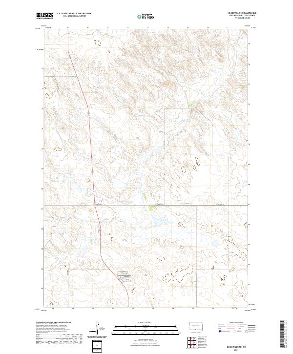 Olsonville SE topographic map thumbnail