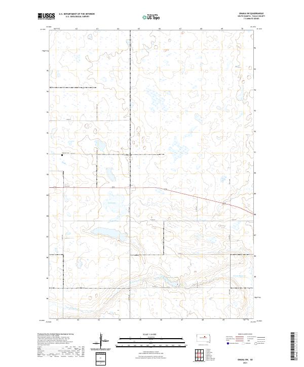 Onaka SW topographic map thumbnail
