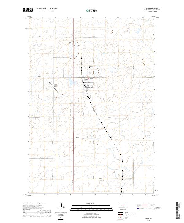 Onida topographic map thumbnail