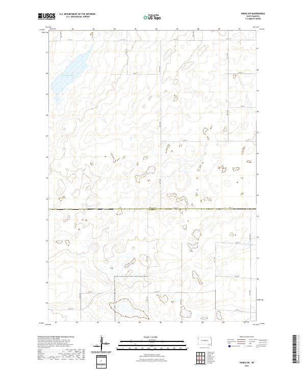 Onida SW topographic map thumbnail