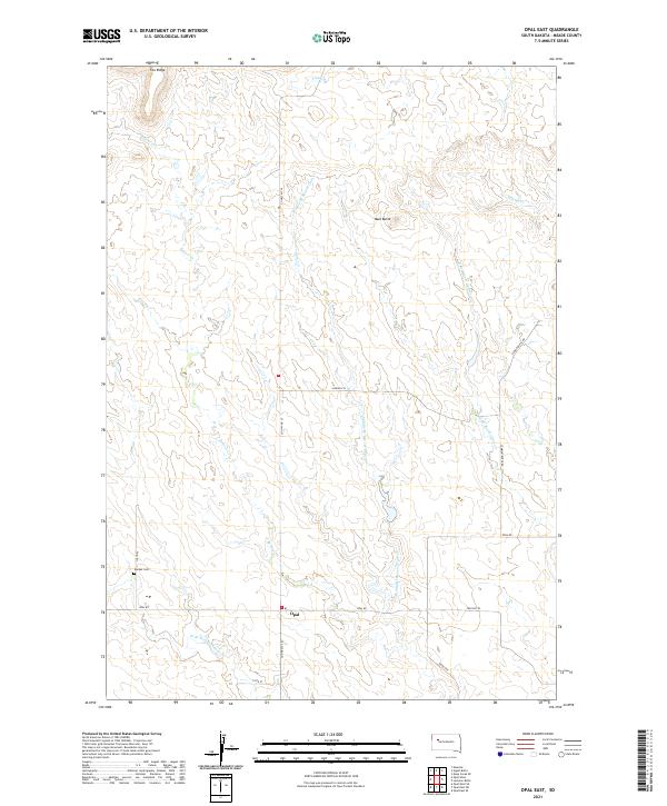 Opal East topographic map thumbnail