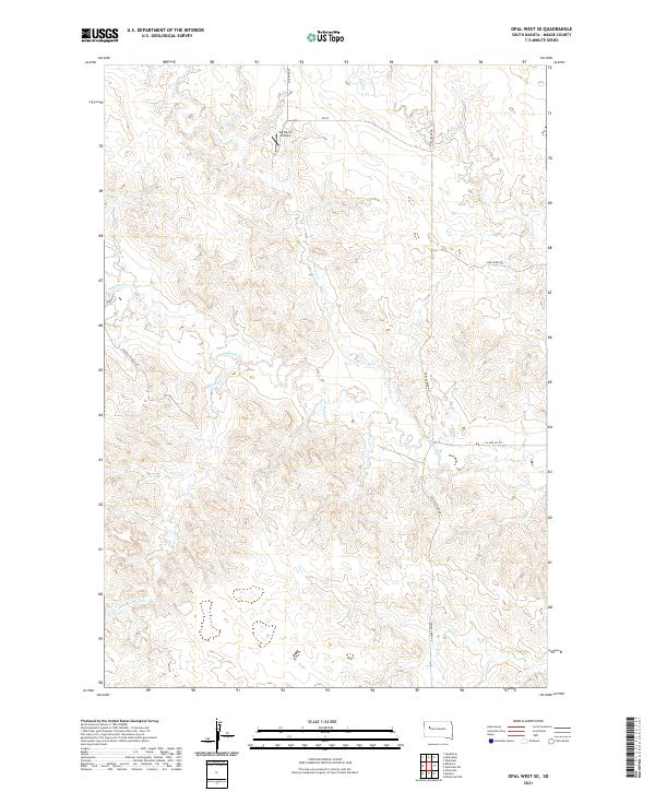 Opal West SE topographic map thumbnail