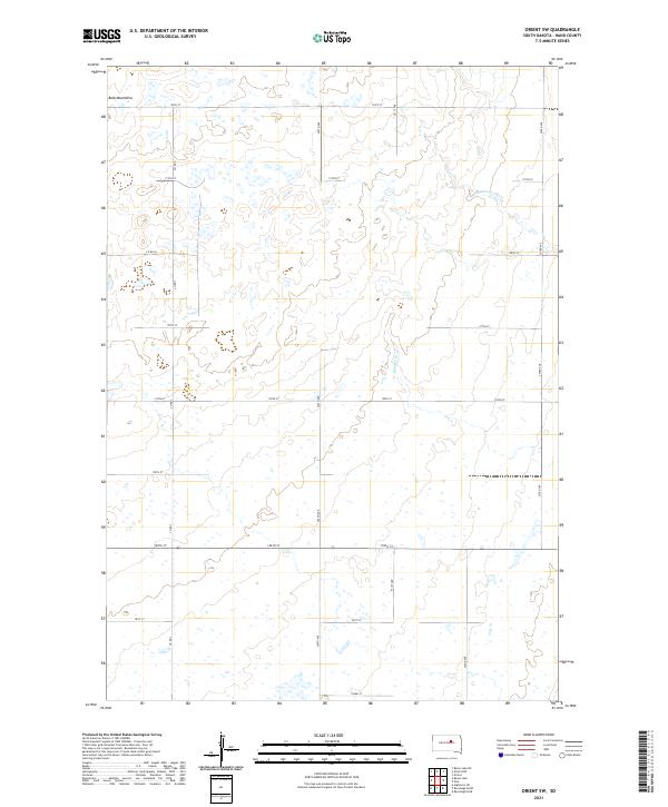 Orient SW topographic map thumbnail