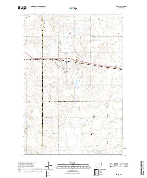 Ortley 2021 topographic map thumbnail
