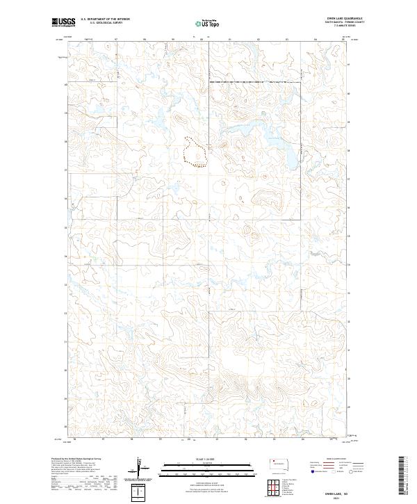 Owen Lake topographic map thumbnail