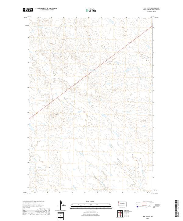 Owl Butte topographic map thumbnail