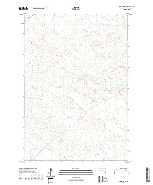Owl Butte SE topographic map thumbnail