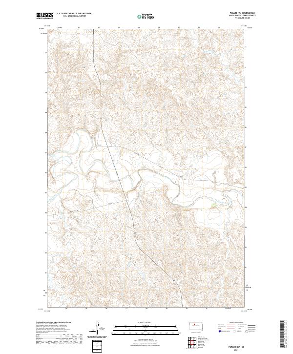 Parade NW topographic map thumbnail