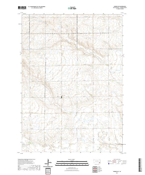 Parker SW topographic map thumbnail
