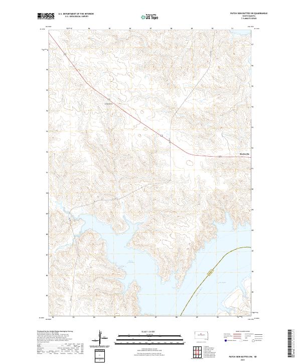 Patch Skin Buttes SW topographic map thumbnail