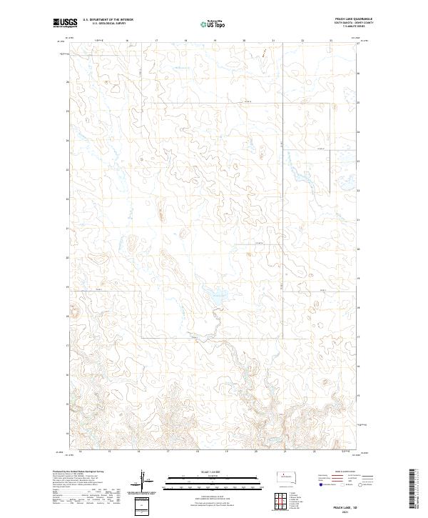 Peach Lake topographic map thumbnail