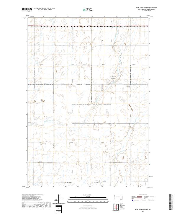 Pearl Creek Colony topographic map thumbnail