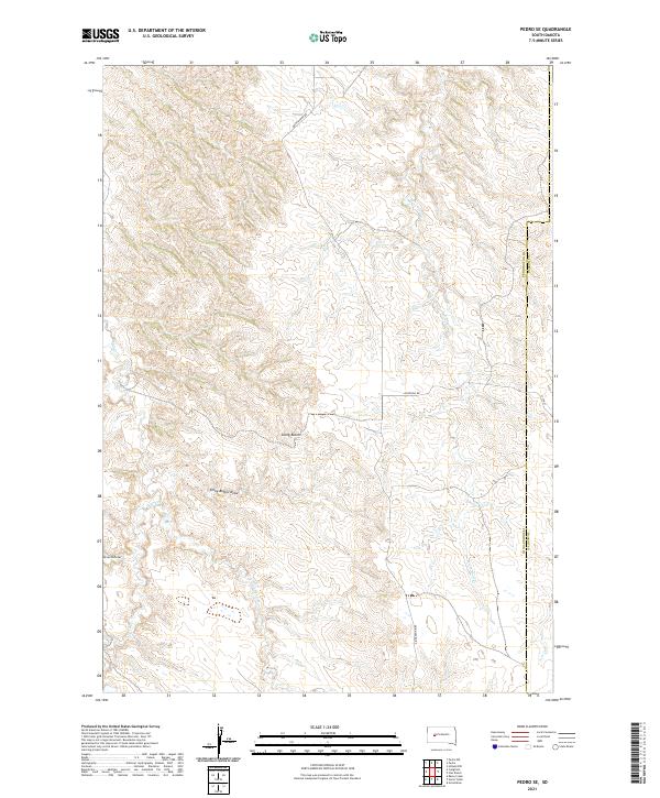 Pedro SE 2021 topographic map thumbnail