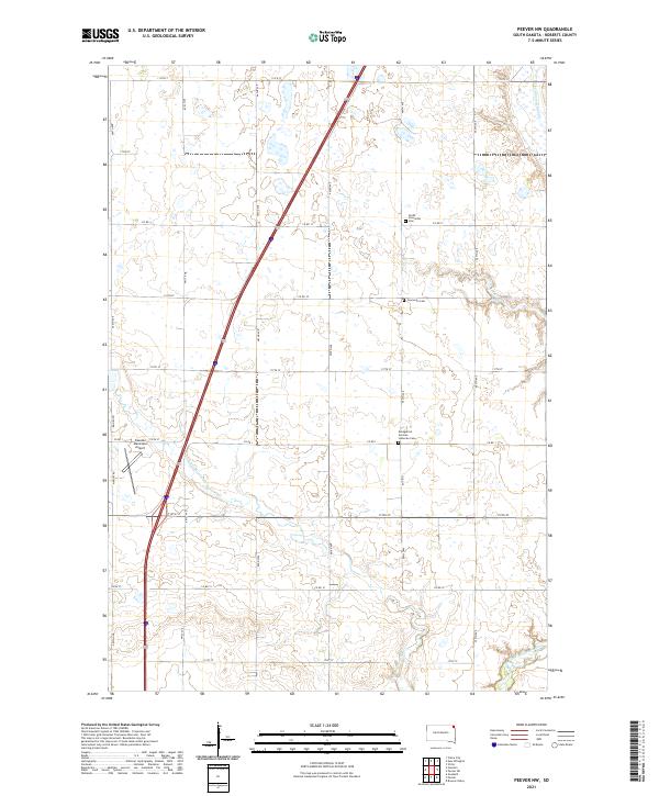 Peever NW topographic map thumbnail