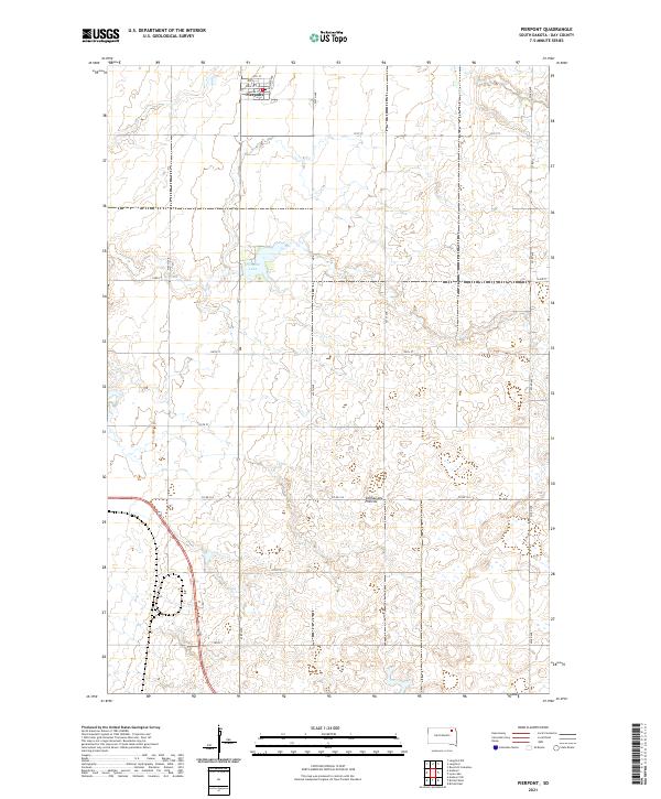 Pierpont topographic map thumbnail