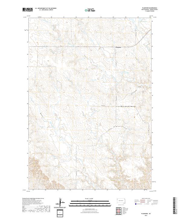 Plainview 2021 topographic map thumbnail