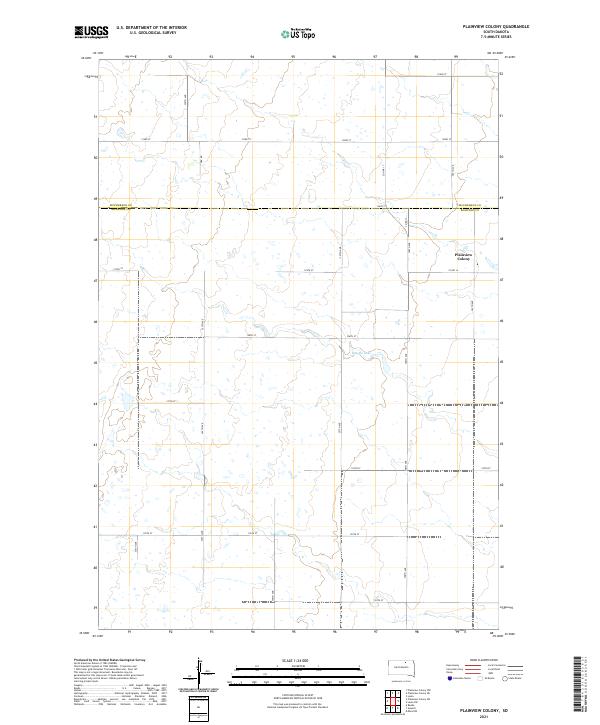 Plainview Colony 2021 topographic map thumbnail