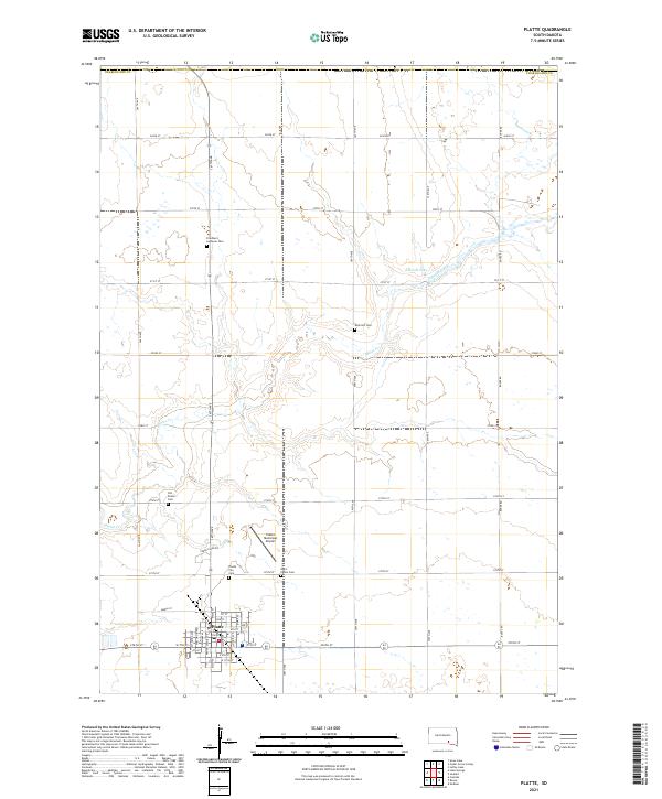 Platte 2021 topographic map thumbnail