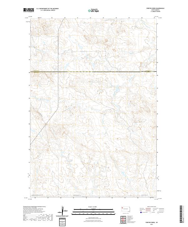 Porter Creek topographic map thumbnail