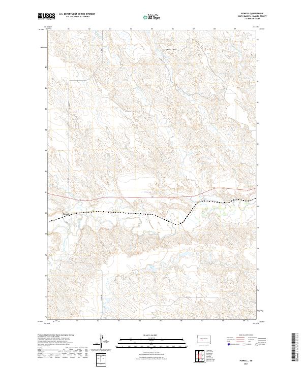 Powell 2021 topographic map thumbnail