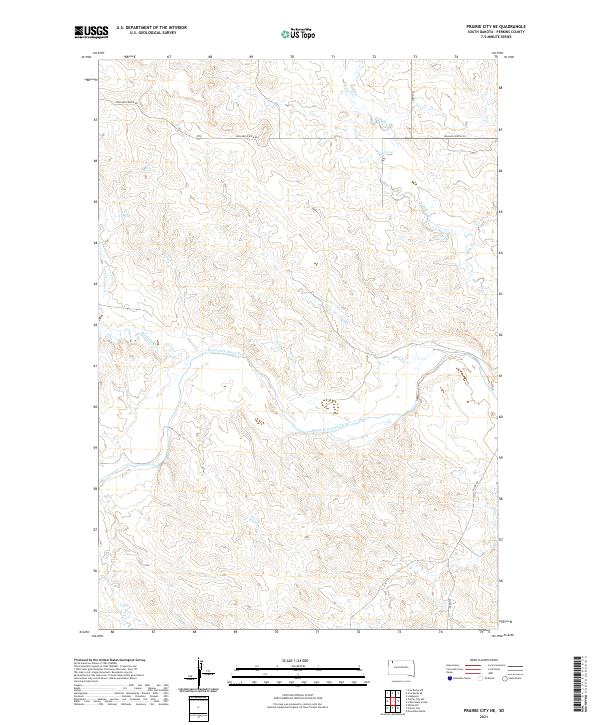 Prairie City NE topographic map thumbnail
