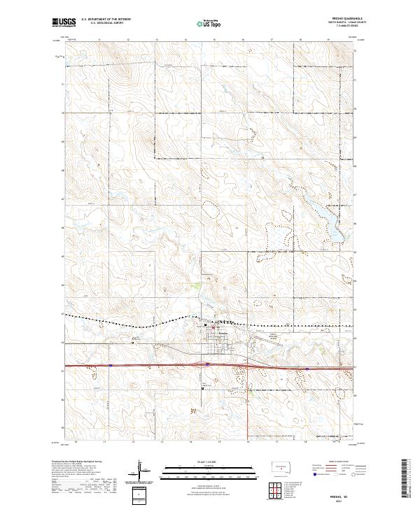 Presho 2021 topographic map thumbnail