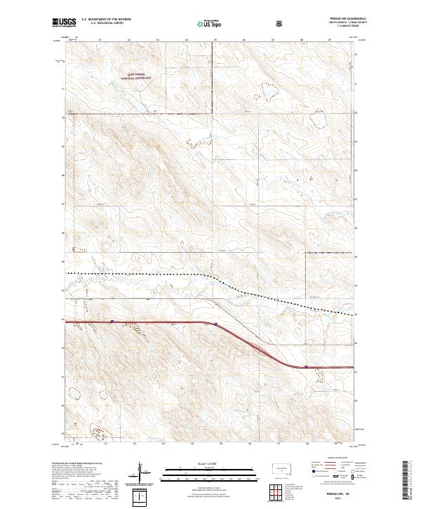 Presho NW topographic map thumbnail