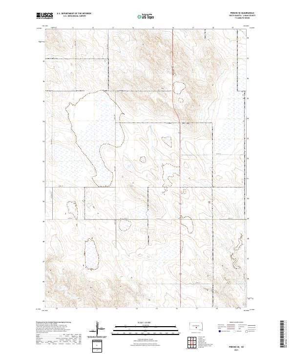 Presho SE 2021 topographic map thumbnail