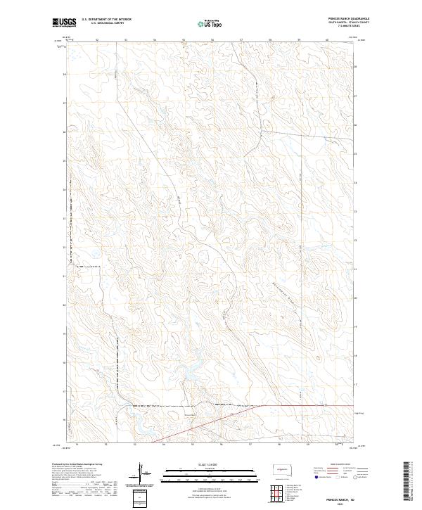 Princes Ranch 2021 topographic map thumbnail