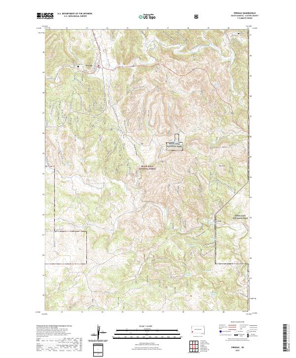 Pringle 2021 topographic map thumbnail