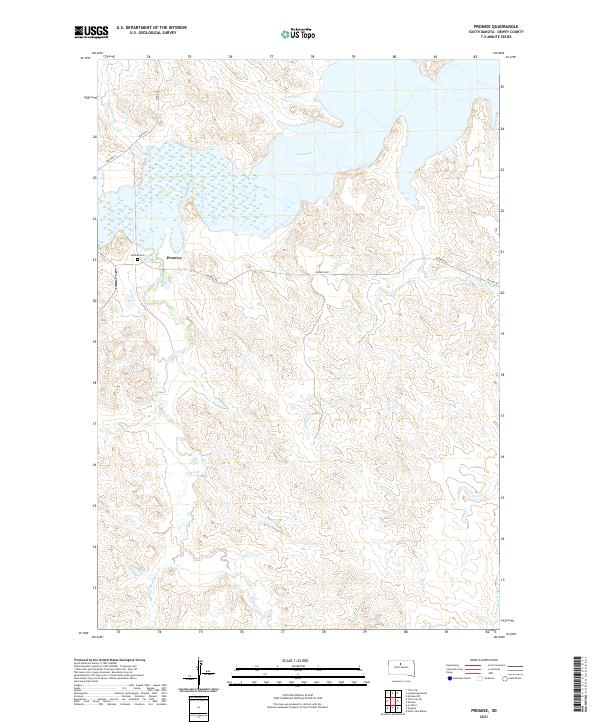 Promise 2021 topographic map thumbnail