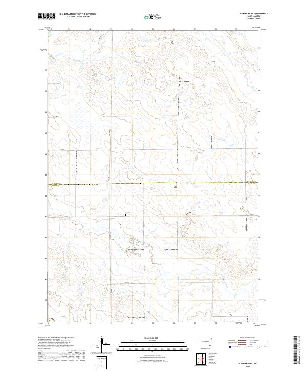 Pukwana NE topographic map thumbnail