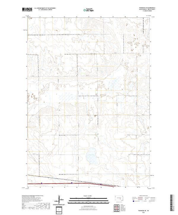 Pukwana SE topographic map thumbnail