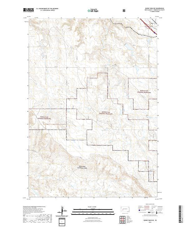 Quinn Table NE topographic map thumbnail