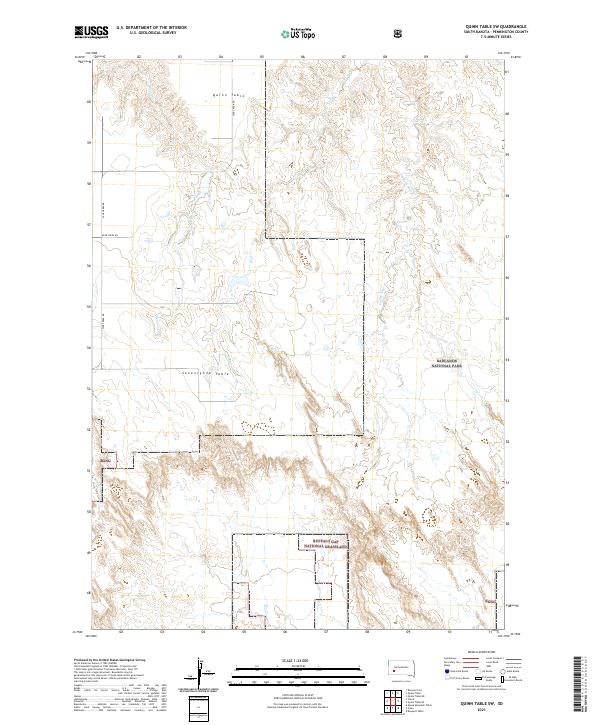 Quinn Table SW topographic map thumbnail