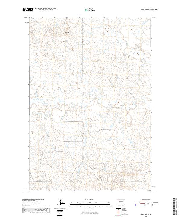 Rabbit Butte 2021 topographic map thumbnail