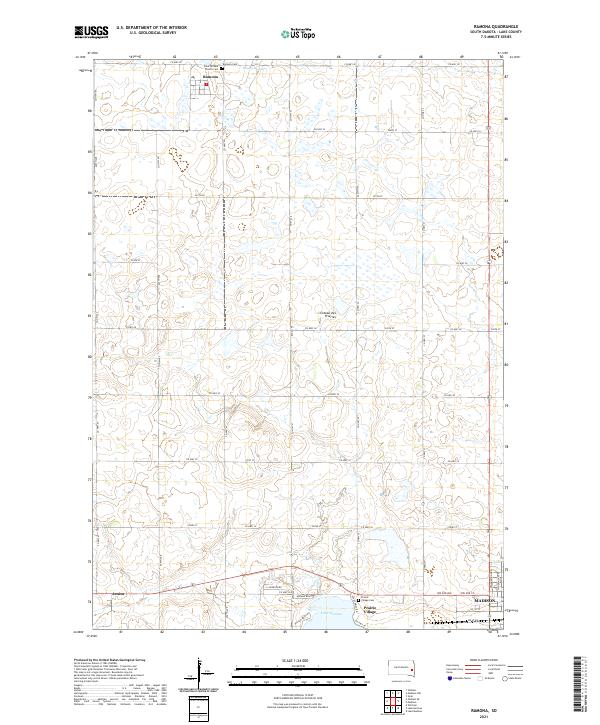 Ramona topographic map thumbnail