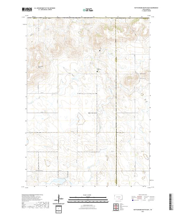 Rattlesnake Butte East topographic map thumbnail