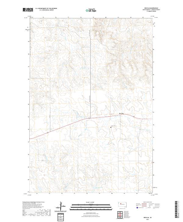 Red Elm 2021 topographic map thumbnail