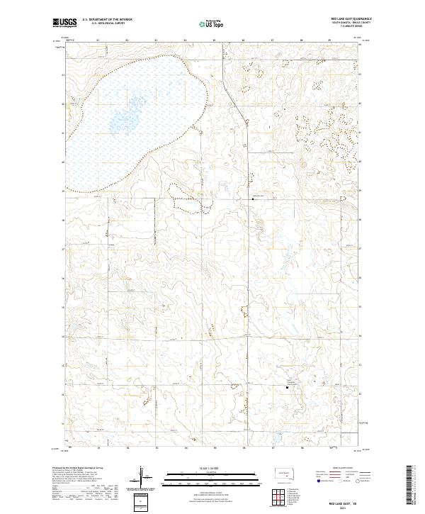 Red Lake East topographic map thumbnail